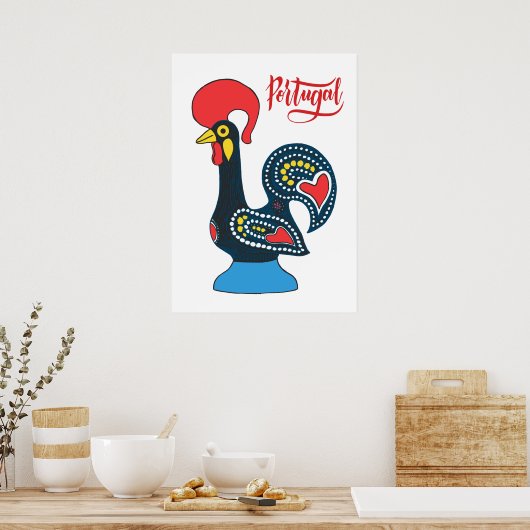 ポルトガルの雄鶏 ポスター (キッチン)