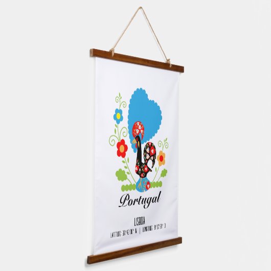 ポルトガルの雄鶏 吊り下げ型タペストリー (傾斜あり)