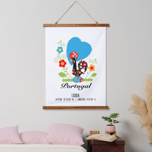 ポルトガルの雄鶏 吊り下げ型タペストリー (寝室)