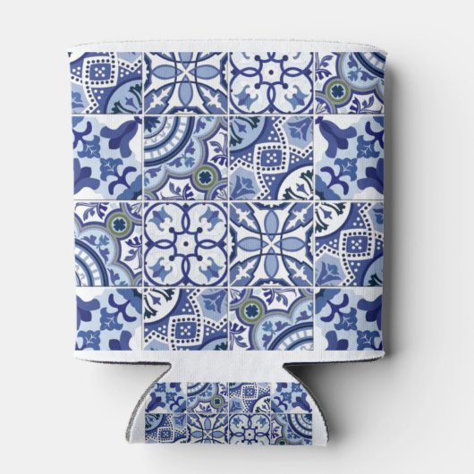 ポルトガルの青いタイルが涼しい 缶クーラー (裏面)