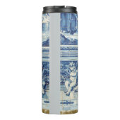 ポルトガルの青いタイルと2つの天使 タンブラー (裏面)