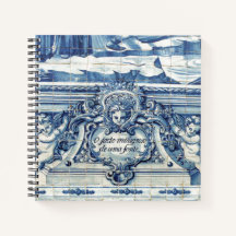 ポルトガルの青いタイルと2つの天使