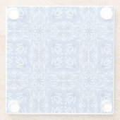 ポルトガルの青いタイルのガラスコースター ガラスコースター (裏面)