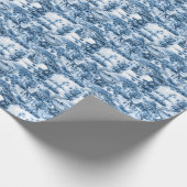 ポルトガルの青いタイルのロマンチックなシーンパターン  ラッピングペーパー (角)