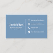 ポルトガルの青いタイルの名刺 名刺 (裏面)