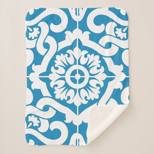 ポルトガルの青いタイル1 シェルパブランケット (正面)