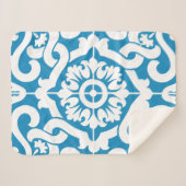 ポルトガルの青いタイル1 シェルパブランケット (正面(横))