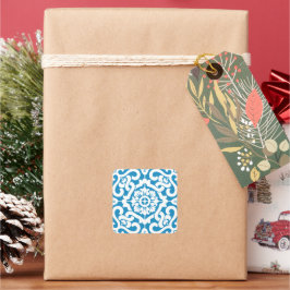 ポルトガルの青いタイル1 スクエアシール