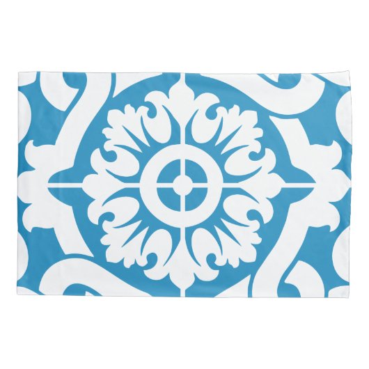 ポルトガルの青いタイル1 枕カバー (裏面)