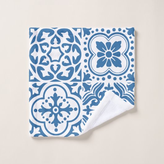ポルトガルの青いタイル2 ウォッシュタオル (ウォッシュタオル)