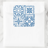 ポルトガルの青いタイル2 スクエアシール (バッグ)