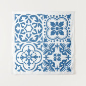 ポルトガルの青いタイル2 タペストリー (正面)