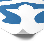 ポルトガルの青いタイル2 ポスター (角)