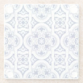 ポルトガルの青いタイル ガラスコースター (裏面)