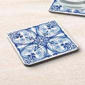 ポルトガルの青いタイル コースター (左側)