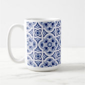 ポルトガルの青いタイル コーヒーマグカップ (左)