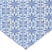 ポルトガルの青いタイル ショートテーブルランナー (コーナー)