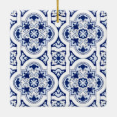 ポルトガルの青いタイル セラミックオーナメント (裏面)
