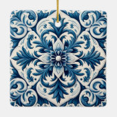 ポルトガルの青いタイル セラミックオーナメント (裏面)