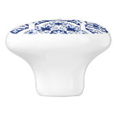 ポルトガルの青いタイル セラミックノブ (側面)