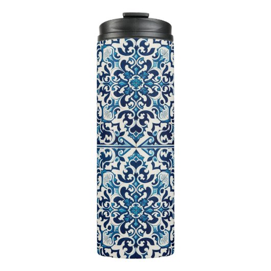 ポルトガルの青いタイル タンブラー (正面)