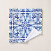 ポルトガルの青いタイル バスタオルセット (ウォッシュタオル)