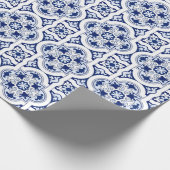 ポルトガルの青いタイル ラッピングペーパー (角)