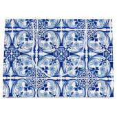 ポルトガルの青いタイル ラージペーパーバッグ (正面)