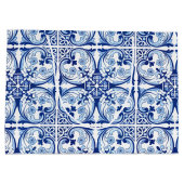 ポルトガルの青いタイル ラージペーパーバッグ (裏面)