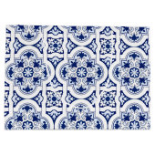 ポルトガルの青いタイル ラージペーパーバッグ (裏面)