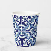 ポルトガルの青いタイル 紙コップ (裏面)