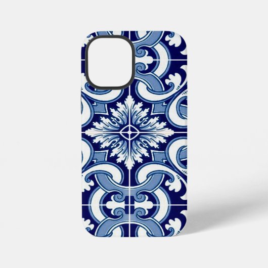 ポルトガルの青いタイル iPhoneケース (裏面)