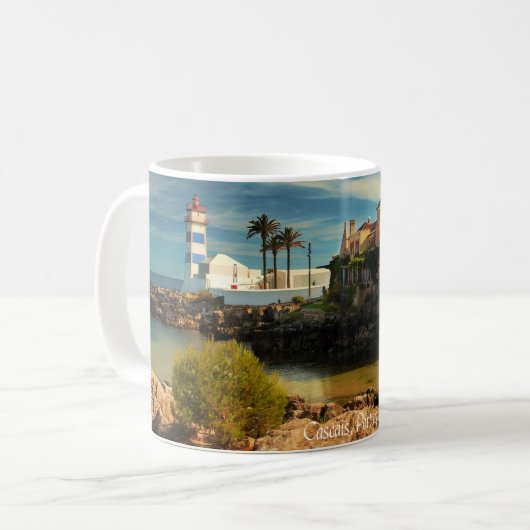 ポルトガルの風景が美しいカスカイ島。 コーヒーマグカップ (正面左)