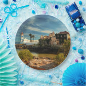 ポルトガルの風景画 ペーパープレート (パーティー)