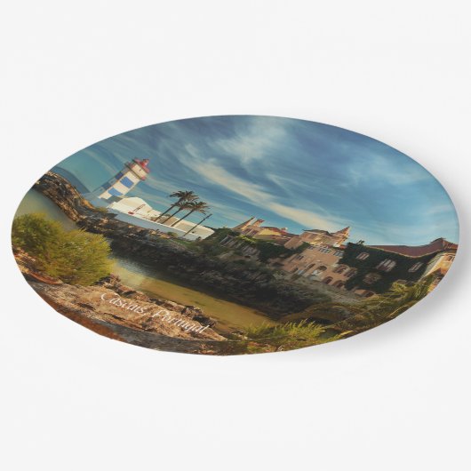 ポルトガルの風景画 ペーパープレート (アングル)