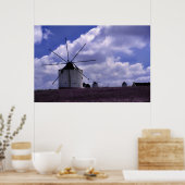 ポルトガルの風車 ポスター (キッチン)