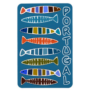 ポルトガルの魚パターン磁石 マグネット