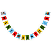 ポルトガルの鶏とギフト子供の誕生日パーティー バンティングフラッグ (全)