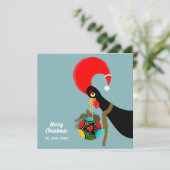 ポルトガルの鶏のクリスマスのオリーボーブル シーズンカード (スタンド正面)