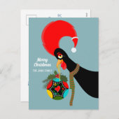 ポルトガルの鶏のクリスマスのオリーボーブル シーズンポストカード (正面/裏面)