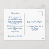 ポルトガルの鶏のクリスマスのオリーボーブル シーズンポストカード (裏面)