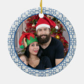 ポルトガルの鶏のクリスマスのオリーボーブル セラミックオーナメント (裏面)