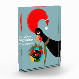 ポルトガルの鶏のクリスマスのオリーボーブル フォトブロック