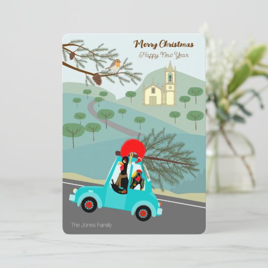 ポルトガルの鶏のクリスマスフェスティバル乗り カード (スタンド正面)