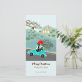 ポルトガルの鶏のクリスマスフェスティバル乗り シーズンカード (スタンド正面)