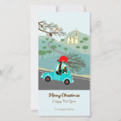 ポルトガルの鶏のクリスマスフェスティバル乗り シーズンカード (正面)