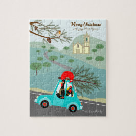 ポルトガルの鶏のクリスマスフェスティバル乗り ジグソーパズル