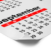 ポルトガルの鶏のクリスマス2024カレンダー ポスター (コーナー)