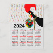 ポルトガルの鶏のクリスマス2024カレンダー ポストカード (正面)