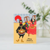 ポルトガルの鶏はキングケーキが大好きだ シーズンポストカード (スタンド正面)